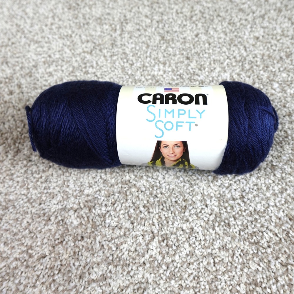 Caron Simply Soft Yarn Dark Country Blue 9711 Medium 4 Acrylic 6oz 315yd H97003